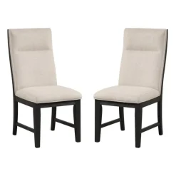 Upholstered Chairs (Set of 2) - Cream