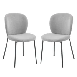 Upholstered Chairs (Set of 2) - Grey