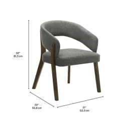 Upholstered Chairs (Set of 2) - Grey