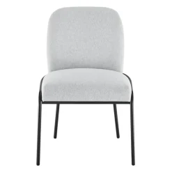 Upholstered Chairs with Tubular Metallic Accent (Set of 2) - Grey