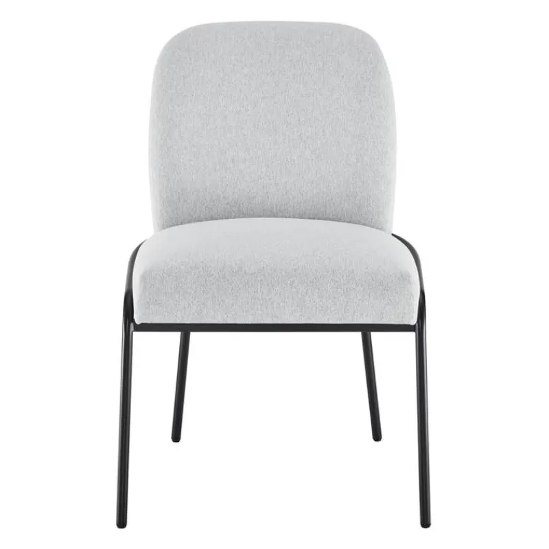 Upholstered Chairs with Tubular Metallic Accent (Set of 2) - Grey