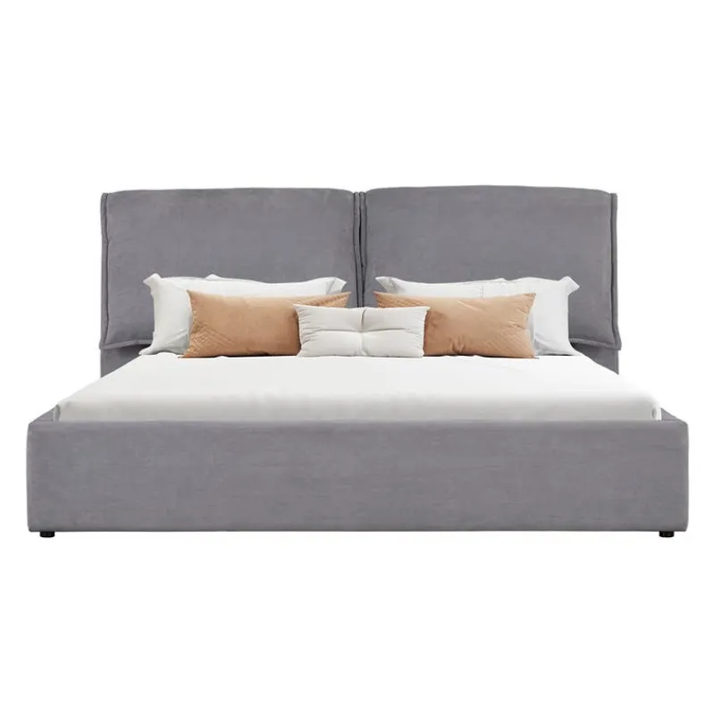 Upholstered King Bed with Headboard (78'')