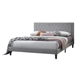 Upholstered King Bed with Headboard (78")