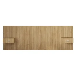 SUA-V Wall Units with 2 Integrated Nightstands for Full Beds -