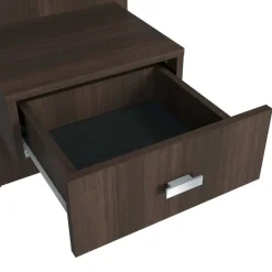 SUA-V Wall Units with 2 Integrated Nightstands for Full Beds - Taupe