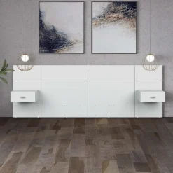 SUA-V Wall Units with 2 Integrated Nightstands for Queen Beds (60