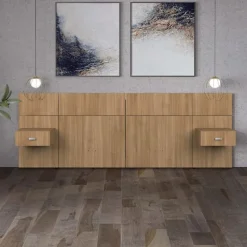 SUA-V Wall Units with 2 Integrated Nightstands for Queen Beds (60")