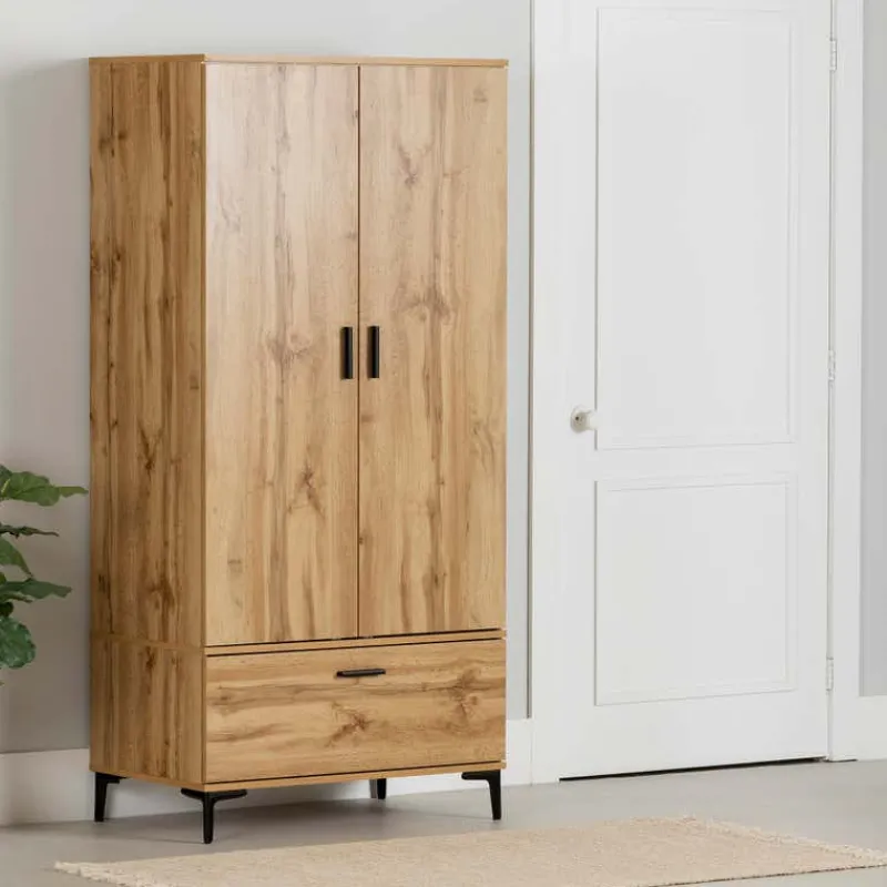 Meubles South Shore Wardrobe With Doors And Drawer - South Shore