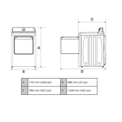 MIDEA Washer & Dryer Kit, Front-Load - MLHE-MLHW5