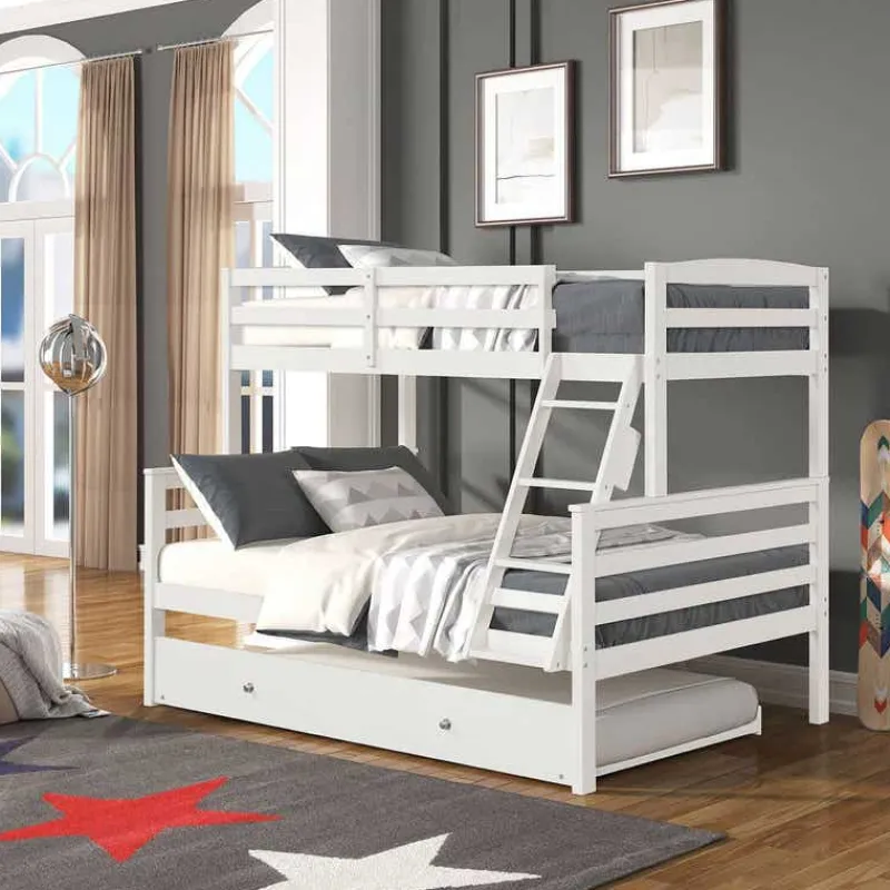 Bunk Bed with Trundle Bed - 39"/54"