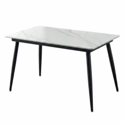 Sintered Stone Dining Set with 4 Grey Chairs - 48