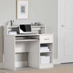 Meubles South Shore Work Desk with Charging Outlet - South Shore