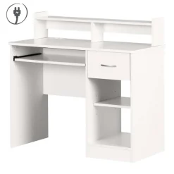 Meubles South Shore Work Desk with Charging Outlet - South Shore