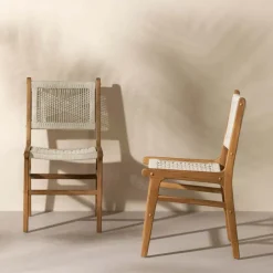 Meubles South Shore Woven Rope Chairs (Set of 2) - Cream